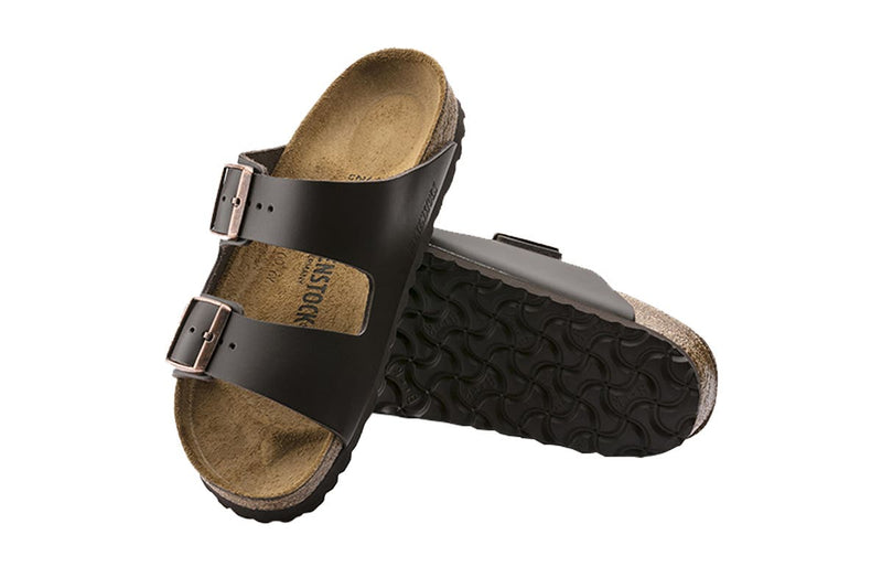 Birkenstock Unisex Arizona Oiled Leather Narrow Fit Sandal (Habana)