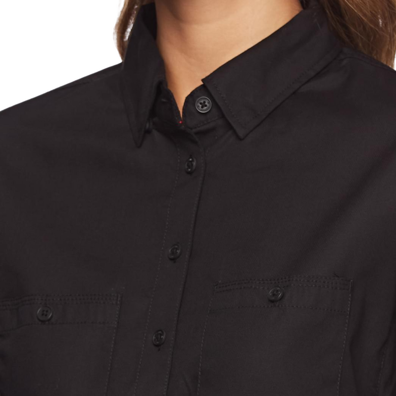 KingGee Women's Stretch 3/4 Sleeve Shirt - Black