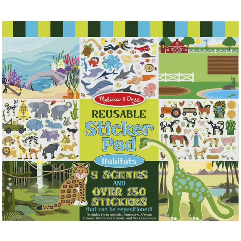 Melissa & Doug - Habitats Reusable Sticker Book